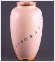 Ваза со стразами Млечный путь Белая Высота 30 см