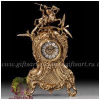 Каминные часы бронзовые Ода победе 47 см. Испания Virtus 5462