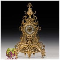 Часы каминные бронзовые золотистые Мадрид 48 см. Virtus 5164 Испания