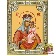Икона освященная &quot;Ильинская икона Божией Матери&quot;, 18x24 см, со стразами