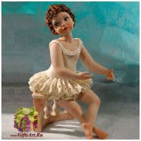 Статуэтка Sibania Балерина Сабина 19 см коллекционная фарфоровая Италия