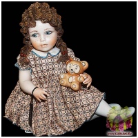 Статуэтка Sibania фарфоровая кукла София Sofia Высота 18 см Италия