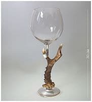 Бокал для вина из олова и хрусталя рог косули Wutschka Германия