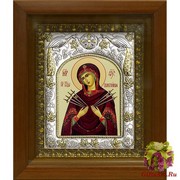 Икона освященная &quot;Божия Матерь Семистрельная&quot;, в киоте 20x2418 см, 20x24 см