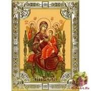 Икона освященная &quot;Всецарица икона Божией Матери&quot;, 18x24 см, со стразами
