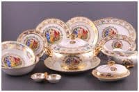 Столовый фарфоровый сервиз Мадонна на 6 персон 27 предметов. Германия Bavarian Porcelain