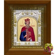 Икона освященная &quot;Владимир равноапостольный великий князь&quot;, в киоте 20x24 см, 20x24 см