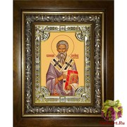 Икона освященная &quot;Геннадий архиепископ Новгородский ,святитель&quot;, 18x24 см, со стразами, в деревянном киоте 24x30 см, 24x30 см