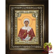 Икона освященная &quot;Лидия мученица&quot;, 18x24 см, со стразами, в деревянном киоте 24x30 см, 24x30 см