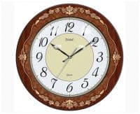 Настенные часы кварцевые в деревянном корпусе с инкрустацией Россия