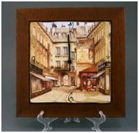 Настенные часы кварцевые Улочки Парижа пр-во Италия