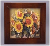 281-246 Настенные часы кварцевые Подсолнухи пр-во Италия