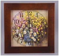 281-247 Настенные часы кварцевые Полевые цветы пр-во Италия