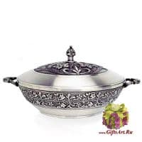 Сахарница оловянная, оловянная посуда 16 см Artina