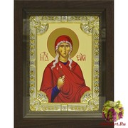 Икона освященная &quot;Ева праматерь&quot;, 18x24 см, со стразами, в деревянном киоте 24x30 см, 24x30 см