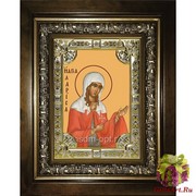 Икона освященная &quot;Лариса Готфская ,мученица&quot;, 18x24 см, со стразами, в деревянном киоте 24x30 см, 24x30 см