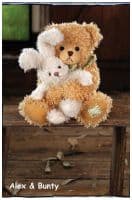 Мишка Алекс 35см  и заяц  Банти 20см Коллекция Settler Bears Австралия