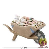 CMS-15/60 Муз. фигурка &quot;Тележка с цветами&quot;