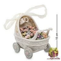 CMS-15/66 Муз. фигурка "Коляска с цветами"