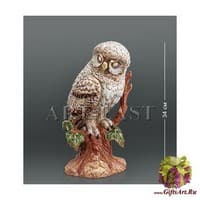 AHURA- 03 Фигура &quot;Полярная Сова&quot; с кристаллами Сваровски