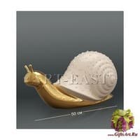 AHURA- 07 Фигура &quot;Улитка белая&quot; с кристаллами Сваровски