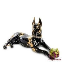 AHURA- 27 Фигура &quot;Немецкий дог&quot; с кристаллами Сваровски