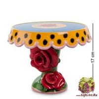 CMS-01/ 2 Тортовница средняя &quot;Цветы&quot;