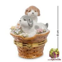 CMS-15/14 Шкатулка &quot;Пара щенков&quot;