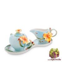 FM-05/ 4 Набор сахарница и молочник &quot;Лилии&quot;