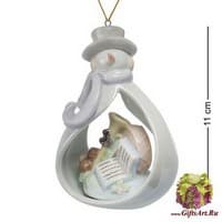 CMS-39/ 8 Фигурка подвесная &quot;Снеговичок&quot;