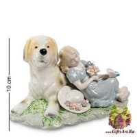 CMS-12/17 Фигурка &quot;Девочка с собакой&quot;