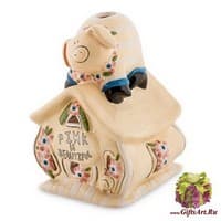 BS-149 Подсвечник &quot;Домик красавицы Хрюши&quot;