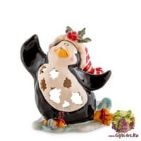 BS-504 Подсвечник &quot;Пингвин в танце на льду&quot;