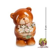CMS-60/ 2 Фигурка &quot;Мишка с букетом&quot;