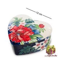 JP-852/11 Шкатулка &quot;Цветущее сердце&quot;