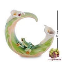 FM-72/ 5 Ваза &quot;Лягушка на лилии&quot;