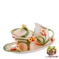 FM-83/ 2 Набор сахарница и молочник &quot;Тюльпаны&quot;