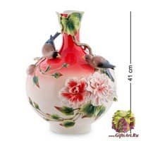 FM-84 Ваза &quot;Вьюрки на гибискусе&quot;