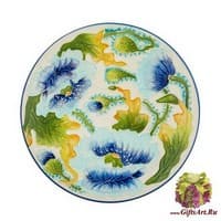 BS-244 Блюдо &quot;Голубые маки&quot;