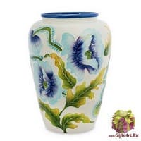 BS-245 Ваза &quot;Голубые маки&quot;