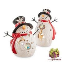 BS-538 Подсвечник &quot;Новогодние веселья&quot;