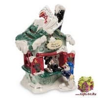 BS-555 Подсвечник &quot;Зимние развлечения&quot;