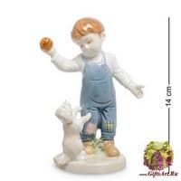 VS-312 Статуэтка "Мальчик с щенком"