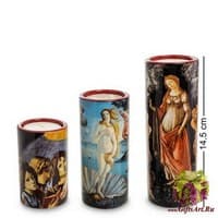 pr-TS03BO Набор подсвечников &quot;Primavere - Madonna - Venere&quot; Боттичелли