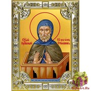 Икона освященная &quot;Симеон(Семен) Столпник преподобный&quot;, 18x24 см, со стразами