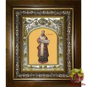 Икона освященная &quot;Филипп,митрополит Московский,святитель,чудотворец&quot;, 14x18 см, в деревянном киоте 20x24 см, 20x24 см