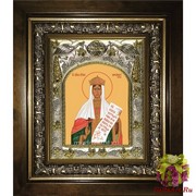 Икона освященная &quot;Александра Романова&quot;, 14x18 см, в деревянном киоте 20x24 см, 20x24 см