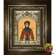 Икона освященная &quot;Марина преподобная&quot;, 14x18 см, в деревянном киоте 20x24 см, 20x24 см