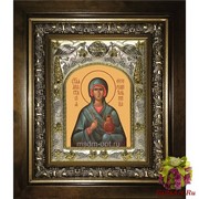 Икона освященная &quot;Анастасия Узорешительница великомученица&quot;, дерево, серебро 925, в деревянном киоте 20x24 см, купить по низкой цене, 20x24 см