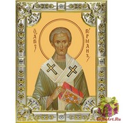 Икона освященная &quot;Герман Константинопольский святитель&quot;, 18x24 см со стразами, 18x24 см